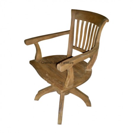 Code: SJC 005 Name: Office Chair Size: W=60 x D=46 x H=102 cm Wood: Solid Teakwood